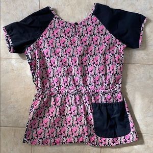 Koi 360 scrub top reversible